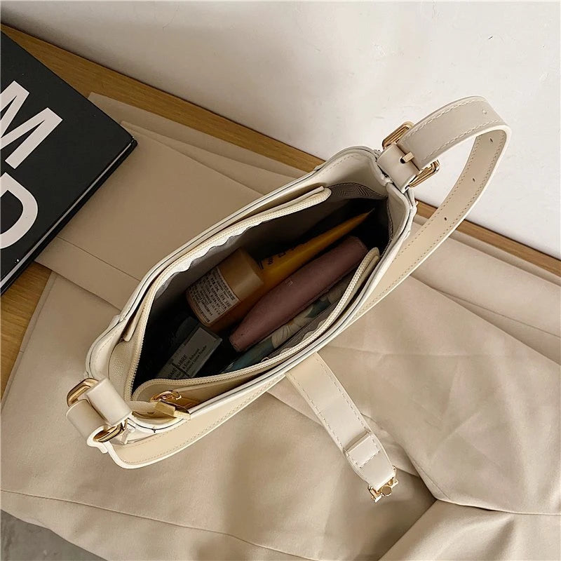 Luxury Brand Purses and Handbag Top End Quality Designer Leather Shoulder Crossbody Bag for Women 2023 Fashion Underarm Girl Sac