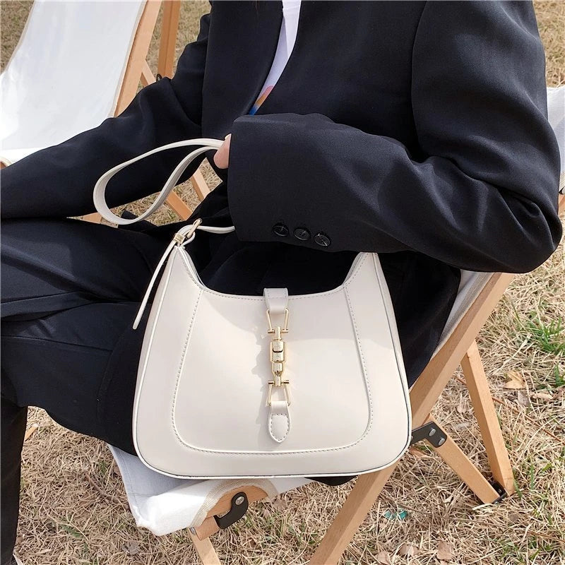 Luxury Brand Purses and Handbag Top End Quality Designer Leather Shoulder Crossbody Bag for Women 2023 Fashion Underarm Girl Sac