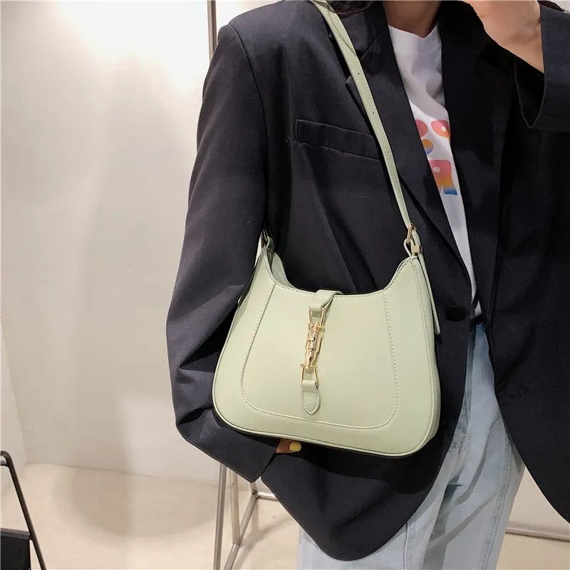 Luxury Brand Purses and Handbag Top End Quality Designer Leather Shoulder Crossbody Bag for Women 2023 Fashion Underarm Girl Sac